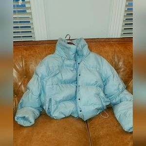 Alo yoga blue  puffer jacket